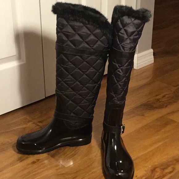 MICHAEL Michael Kors Shoes - MICHAEL Michael Kors Fulton Quilted Rain Boots Sz9